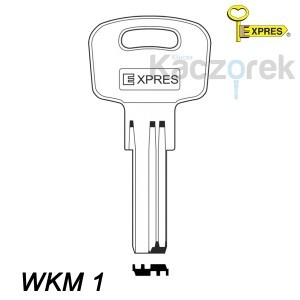 Expres 038 - klucz surowy mosiężny -  WKM1